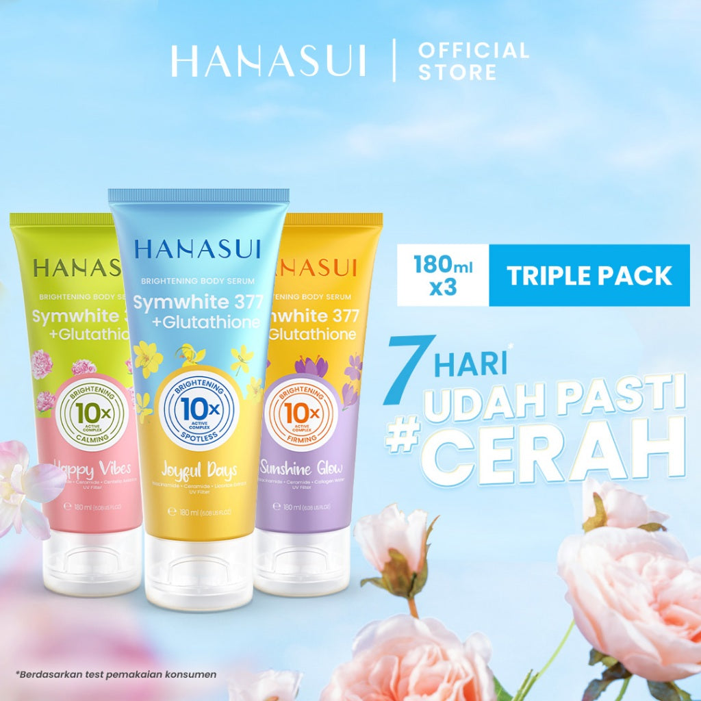 Hanasui Brightening Body Serum - Body Serum With Symwhite377 + Glutathione Mencerahkan & Menghidrasi Kulit