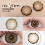 Magister Softlens Normal abu-abu coklat hitam seri Sepasang Lensa kontak diameter14.0-14.5MM kadar air 38% soflens