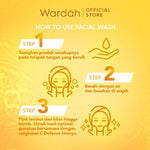 WARDAH C-defense Vitamin C + Panthenol Anti-Pollution Radiant Creamy Wash 100 ml - Facial Wash dengan Vitamin C + Panthenol - Pembersih Wajah untuk Membantu Kulit Tampak Lebih Cerah dan Terlindungi dari Polusi - Untuk Semua Jenis Kulit - Skincare