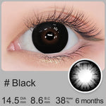[0.00~-6.00]MAGISTER SOFTLENS HITAM 14MM-14.5MM SOFTLENS MINUS
