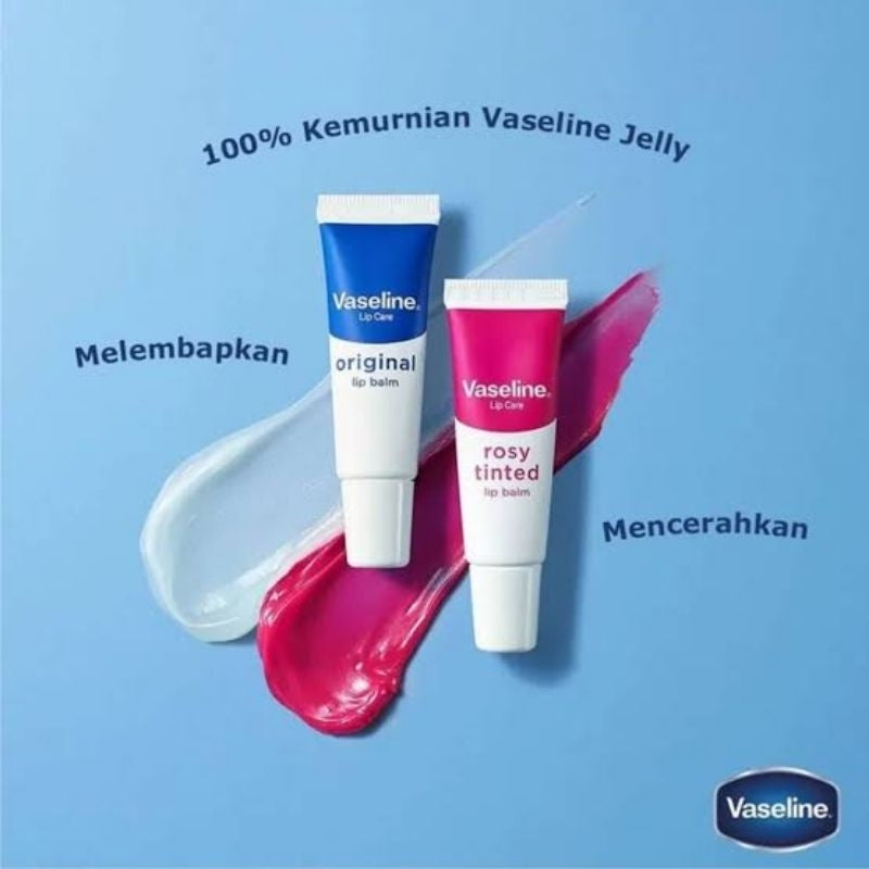 Vaseline Lip Care Therapy Pelembab Bibir Rosy Tinted 10 Gram