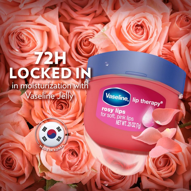 Vaseline Lip Therapy Rosy Lips 7gr - Pelembab Bibir - Lip Balm