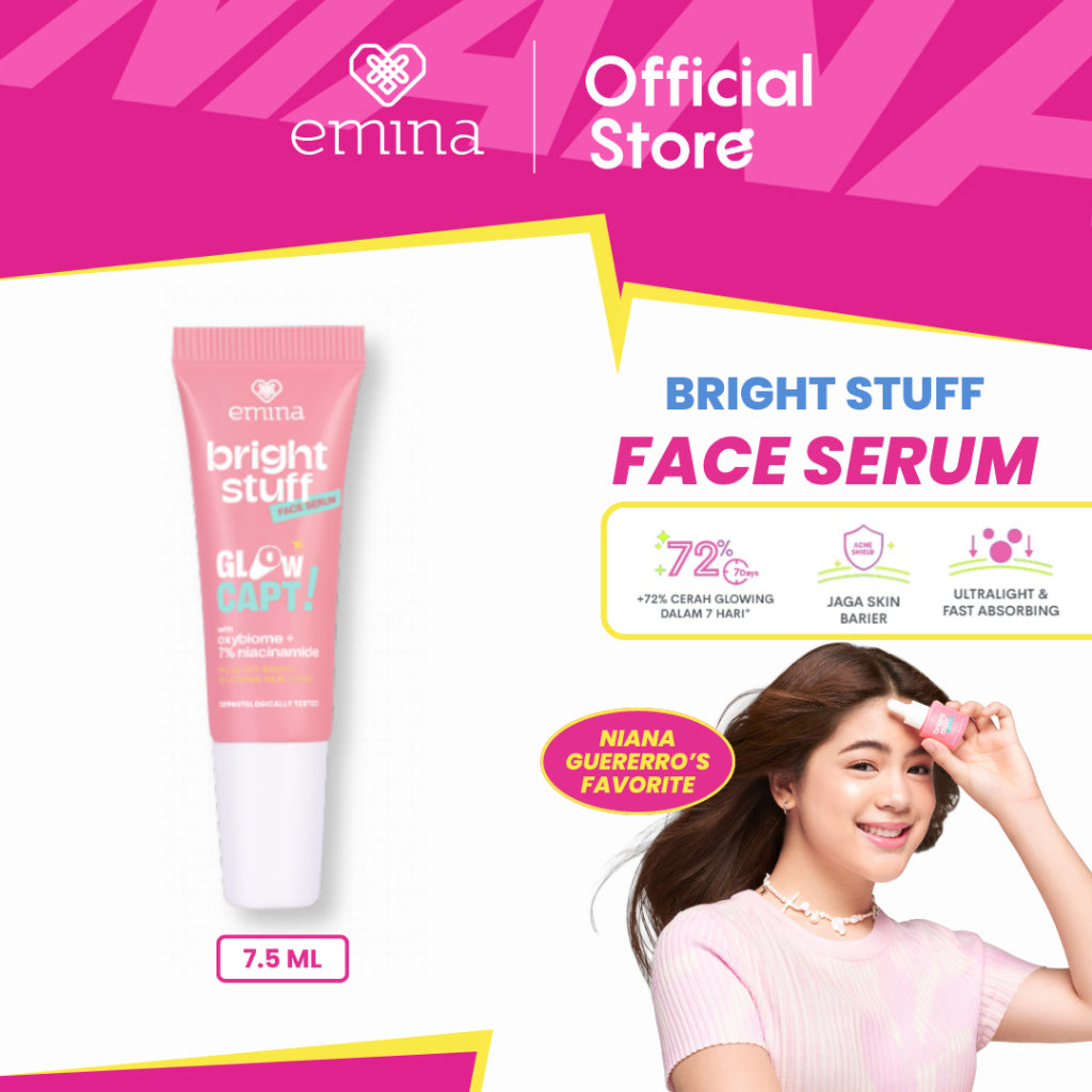 NEW! Emina Bright Stuff Face Serum - Serum Pelembab Wajah Cerah Glowing Anti Kusam