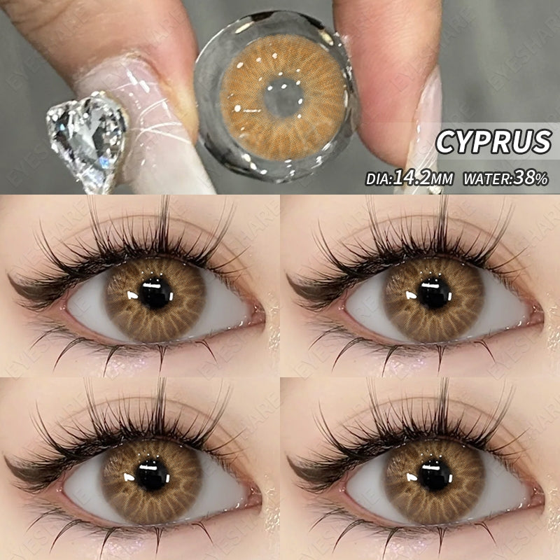 Eyeshare Softlens Vienna Chocolate 14.5mm 1 Pasang Lensa Kontak Untuk Mata Besar