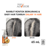 Makarizo Advisor Hair & Scalp Tonic 60 mL & 65 mL - 2 in 1 Untuk Rambut Rontok dan Ketombe