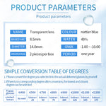 Eyeshare Clear Blue Softlens Minus(-1.00~-6.00) 14.0mm Tanpa Warna Mata Softlen Lensa Kontak