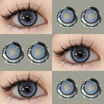 Eyeshare Softlens14.5mm Big Eyes Soft Colored Contact lenses Gray Soflen Mata Yearly Use