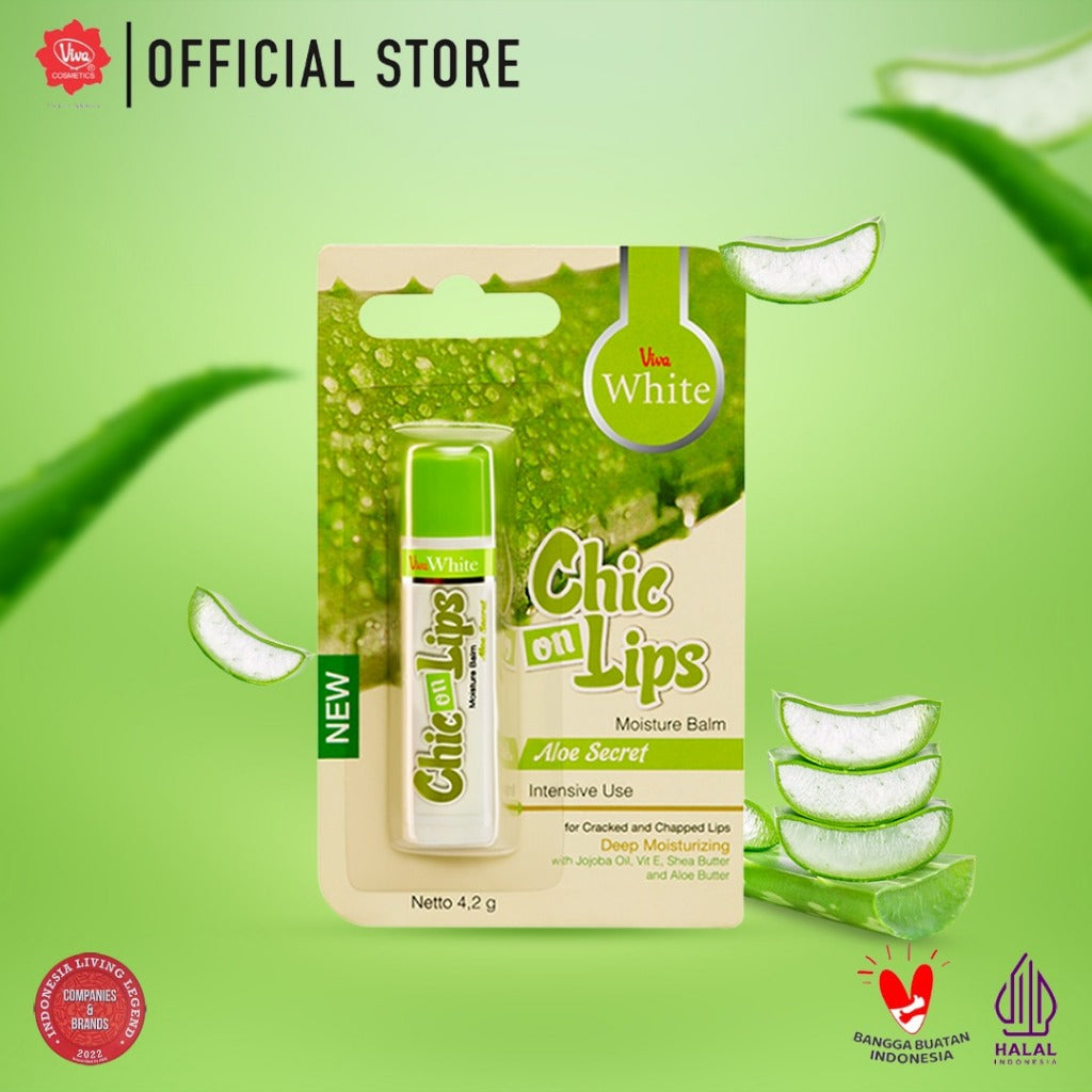 Viva White Moisture Balm Chic On Lips - Tersedia 4 Varian Rasa (Intensive Use)