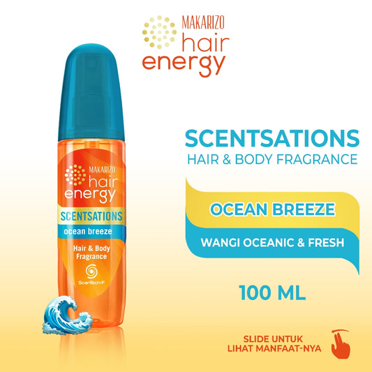 Makarizo Hair Energy Scentsations Hair Fragrance Ocean Breeze 100 mL Parfum Rambut
