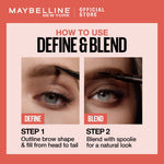 MAYBELLINE OFFICIAL Define And Blend Mechanic Eyebrow Pencil Make up - 0.16gr - Grey Brown (Pensil Alis Untuk Alis Tampak Tebal & Natural)