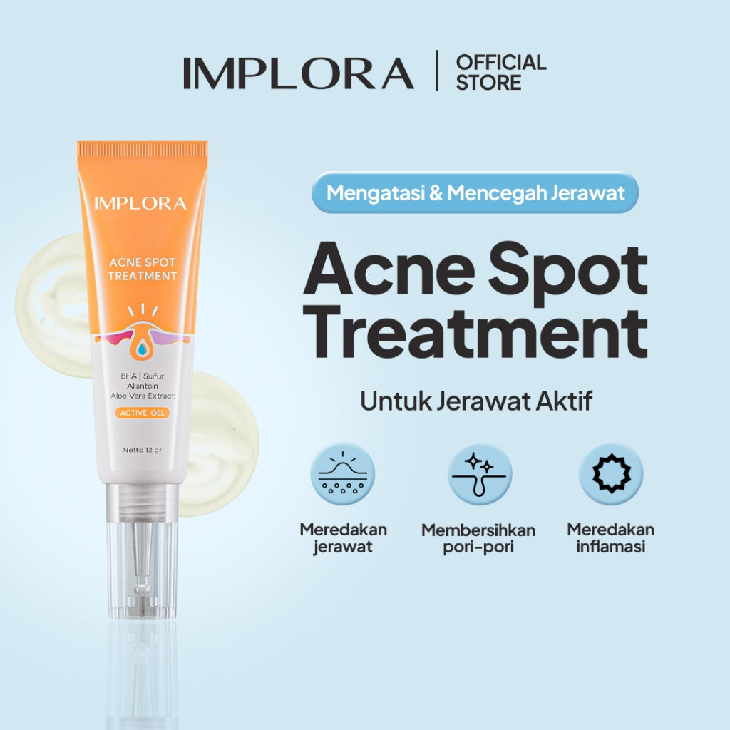 Implora Acne Spot Treatment | Antioksidan | Menenangkan Kulit Berjerawat | Pereda Jerawat