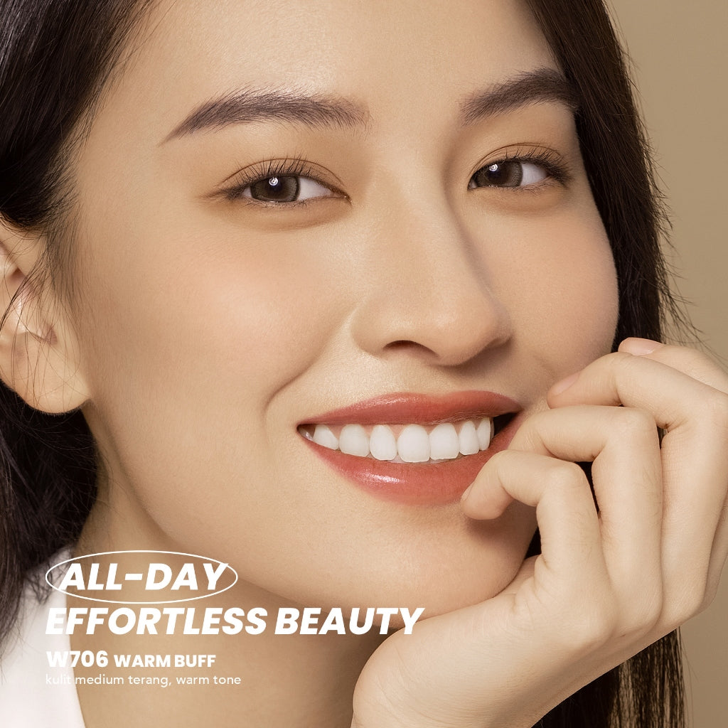 YOU Cloud Touch Dreamy-fit Lasting Mesh Cushion Cushion Foundation Natural Matte Finish Tahan Lama 24 Bedak Wajah SPF Kosmetik