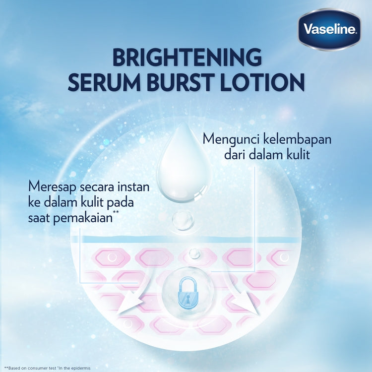 Vaseline Gluta-Hya Body Serum Dewy Radiance 200 mL x2