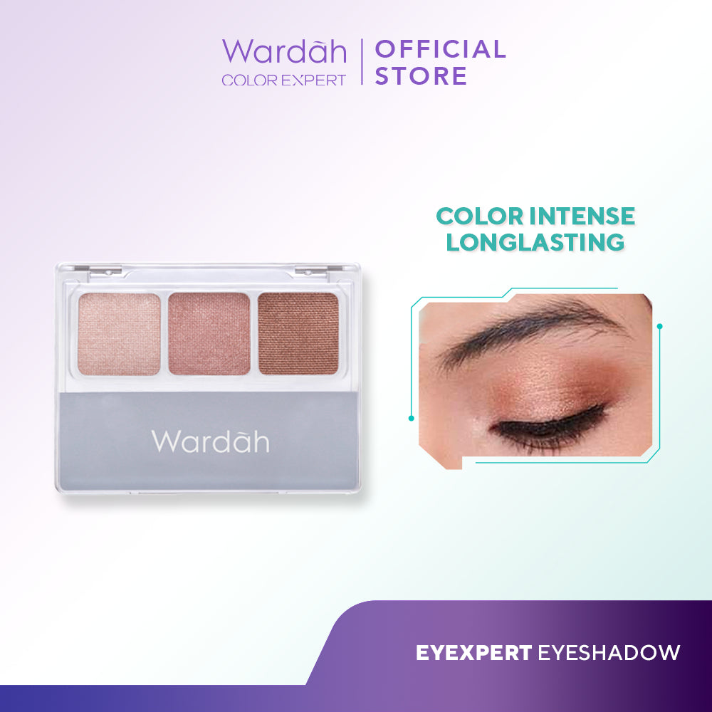 WARDAH EyeXpert Eyeshadow - 3 Warna Intense Yang Tahan Lama - Makeup