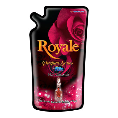 ROYALE PARFUME SERIES BY SO KLIN PELEMBUT PAKAIAN PINK SATIN 650ML/PURPLE DAWN/BLUE SAPPHIRE/BLACK VELVET/HOT SUMMER/PELMBUT PAKAIAN KONSENTRANT/PEWANGI/ISI ULANG/CAIR/POUCH
