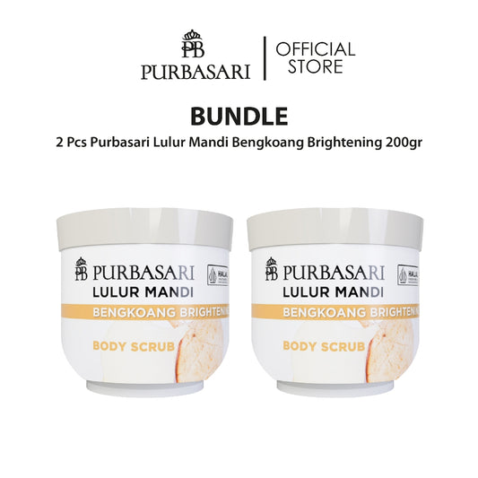 [Bundle Lebih Hemat] Purbasari Lulur Mandi 200gr - Body Scrub Mencerahkan - Melembabkan - menyamarkan flek hitam