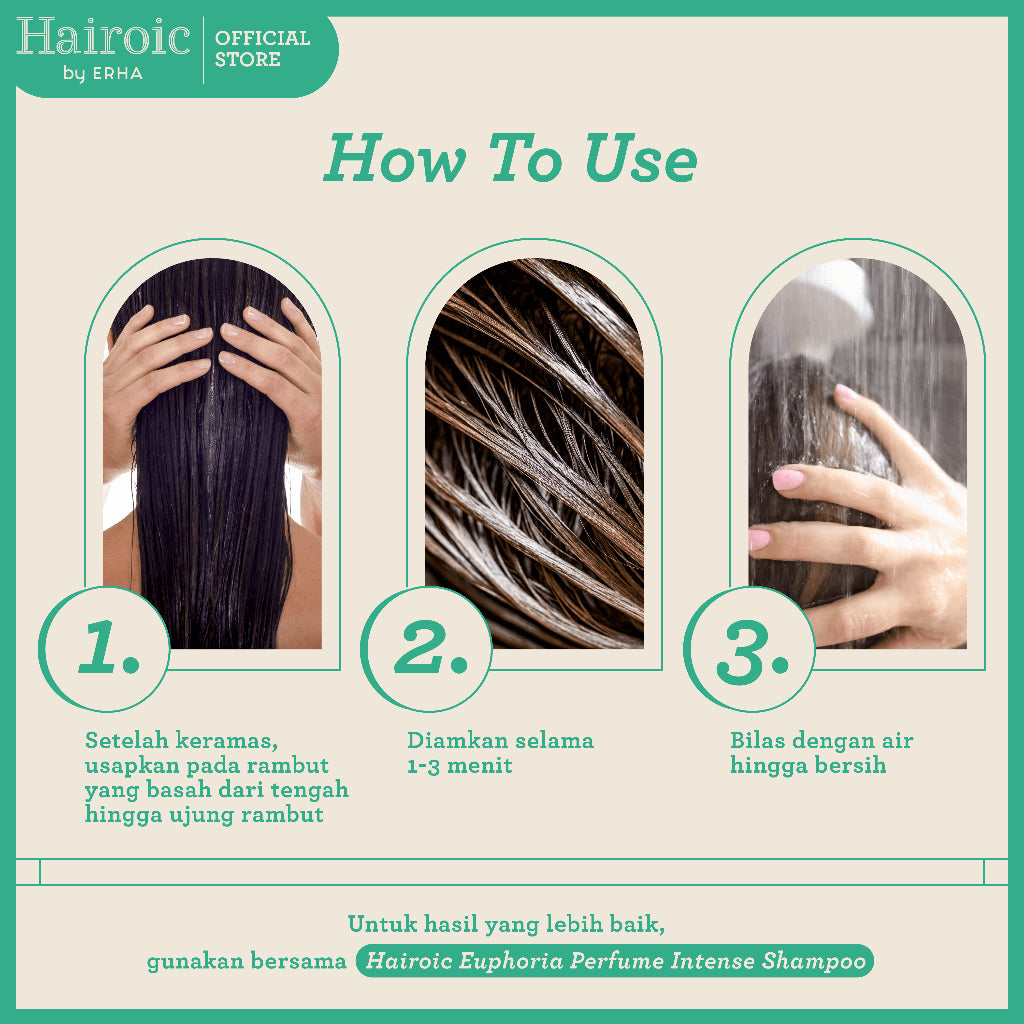 Hairoic Euphoria Silky Conditioner 180ml - Parfum Kondisioner Rambut