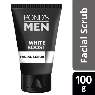 POND'S MEN FACIAL SCRUB WHITE BOOST 100GRAM/ACNE SOLUTION FACIAL FOAM CLEAR OIL CONTROL/LIGHTENING OIL CLEAR 100 GRAM/ULTRA BRIGHT OIL FUGHTER 100 GRAM/SKINCARED MEN/MINYAK/KUSAM/PONDS COWOK/FACIAL SCRUB