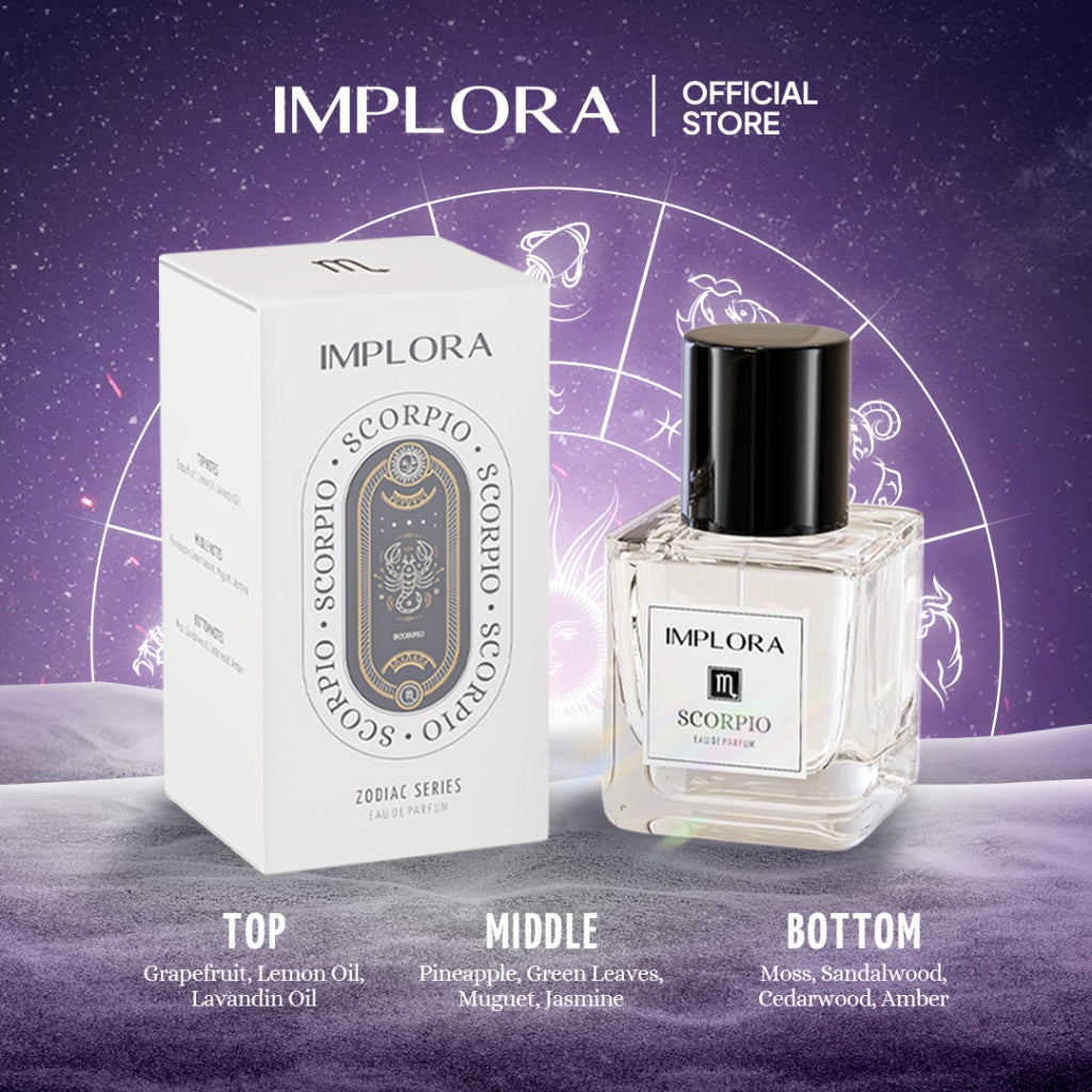 Implora Zodiac Series Eau De Parfum | Tahan Lama | Sweet Fresh Woody