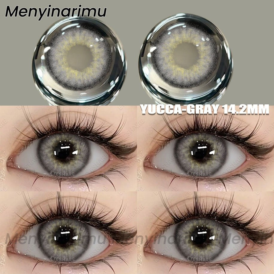Eyeshare Softlens Bubble Gray Softlens 14.5mm Big Eyes