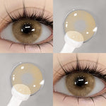 Eyeshare Softlens14.5mm Big Eyes Soft Colored Contact lenses Gray Soflen Mata Yearly Use
