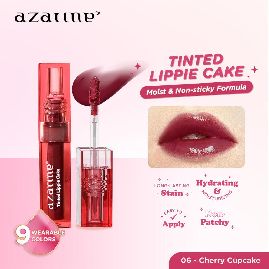 Azarine Tinted Lippie Cake Lip Tint ala Korea Longlasting Hydrating Extra Moisturizing 2.9ml