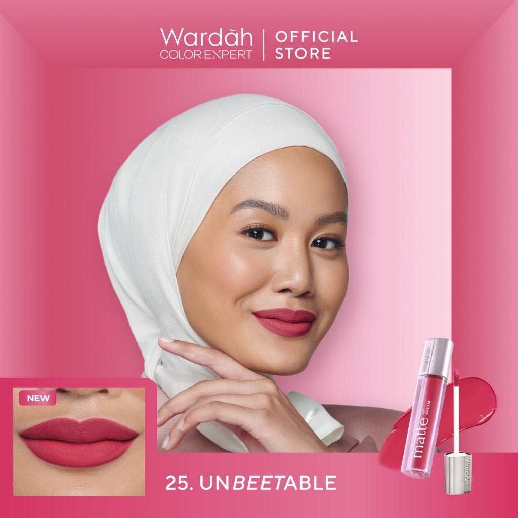 MOST LOVED! WARDAH Matte Lip Cream 4 g Warna Intense dan Tahan Lama Matte Finish Teksture Creamy Liptint Lip Stain Lipstik Lip Tint Lip Matte Lipstick Lipcream Glossy Longlasting Waterproof Tahan Lama Makeup Dark Lips Two Tone Lip Library