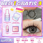 Eyeshare COD 4 Item Paket kombinasi (1Pasang Softlens+60ml solusi+8ml tetes mata+kotak cermin)