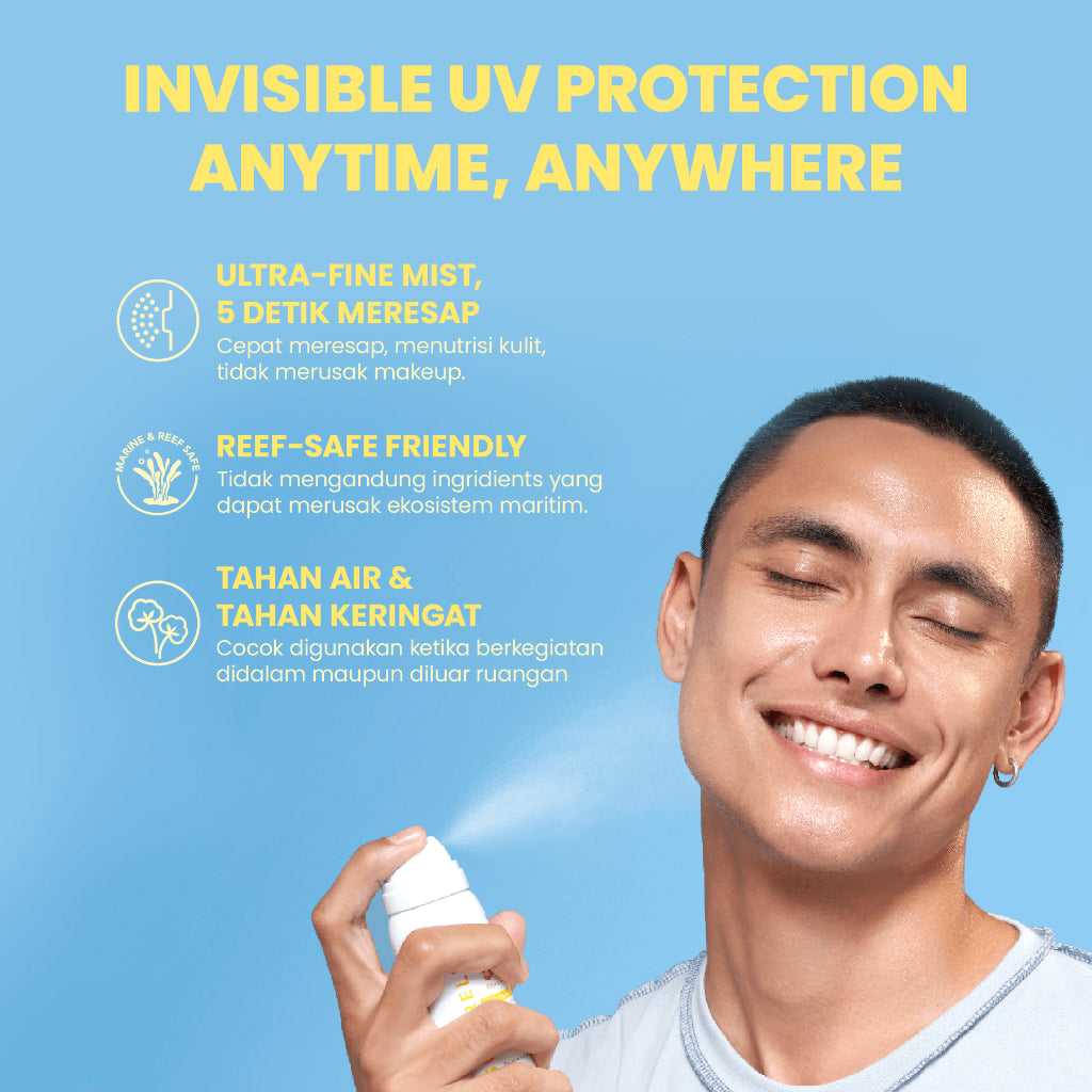 YOU Sunbrella Airy Outdoor Sunscreen Spray SPF50+ PA++++ Tabir Surya Mist Sweatproof and Waterproof [ Best Selling ]