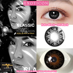 Exoticon Softlens Koko Black Series Jet Black | Marble | Soflens Hitam | Soflens Natural