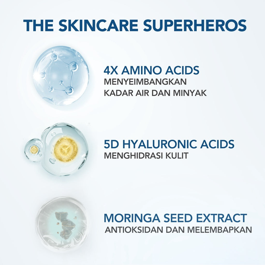 YOU Hy! Amino Contr-Oil Oil Control Facial Wash 100gr Kulit Berminyak Glycolic Acid