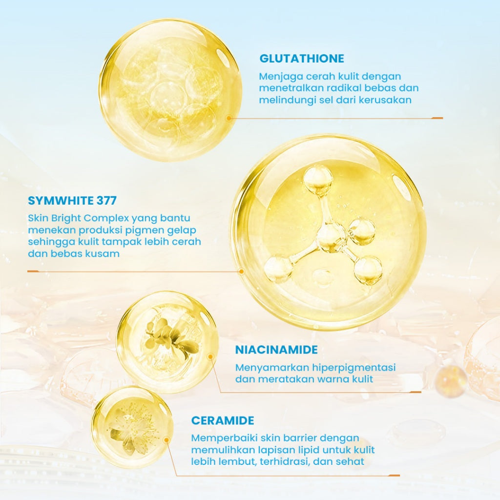 Hanasui Brightening Body Serum - Body Serum With Symwhite377 + Glutathione Mencerahkan & Menghidrasi Kulit