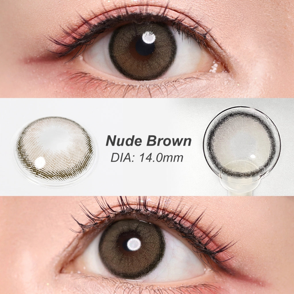 Magister Softlens Normal abu-abu coklat hitam seri Sepasang Lensa kontak diameter14.0-14.5MM kadar air 38% soflens