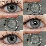 Eyeshare Softlens Omg Abu-Abu Coklat Ungu 1 Pasang 14.0mm Lensa Kontak