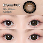 Magister Softlens Big Eyes softlens 14.5mm 16mm Normal Doll Eyes softlens Lensa kontak warna diameter softlens Brown /Black normal mata besar softlens 6bulan