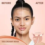 Hanasui Serum Cushion Soulmatte - Matte Finish UVA & UVB Protection Perfect Coverage Menyamarkan Pori-Pori Garis Halus Noda Wajah
