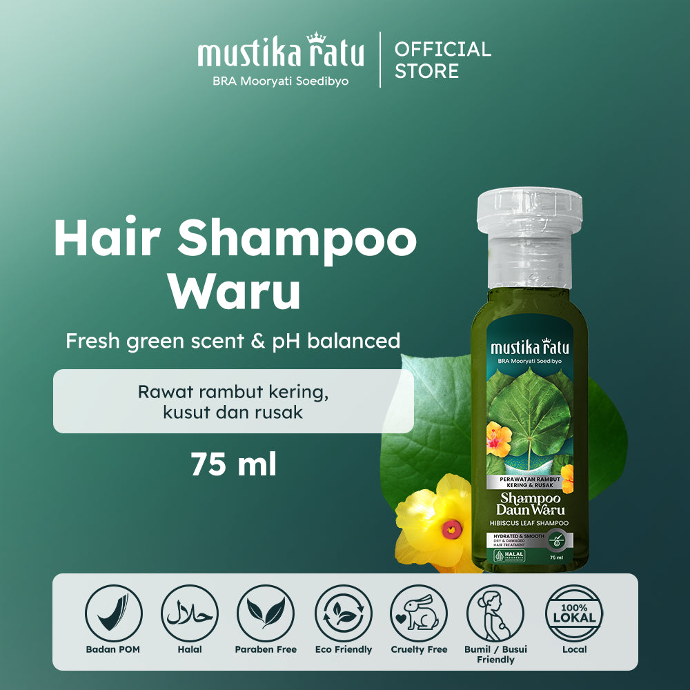 Mustika Ratu Shampoo Daun Waru 75ml
