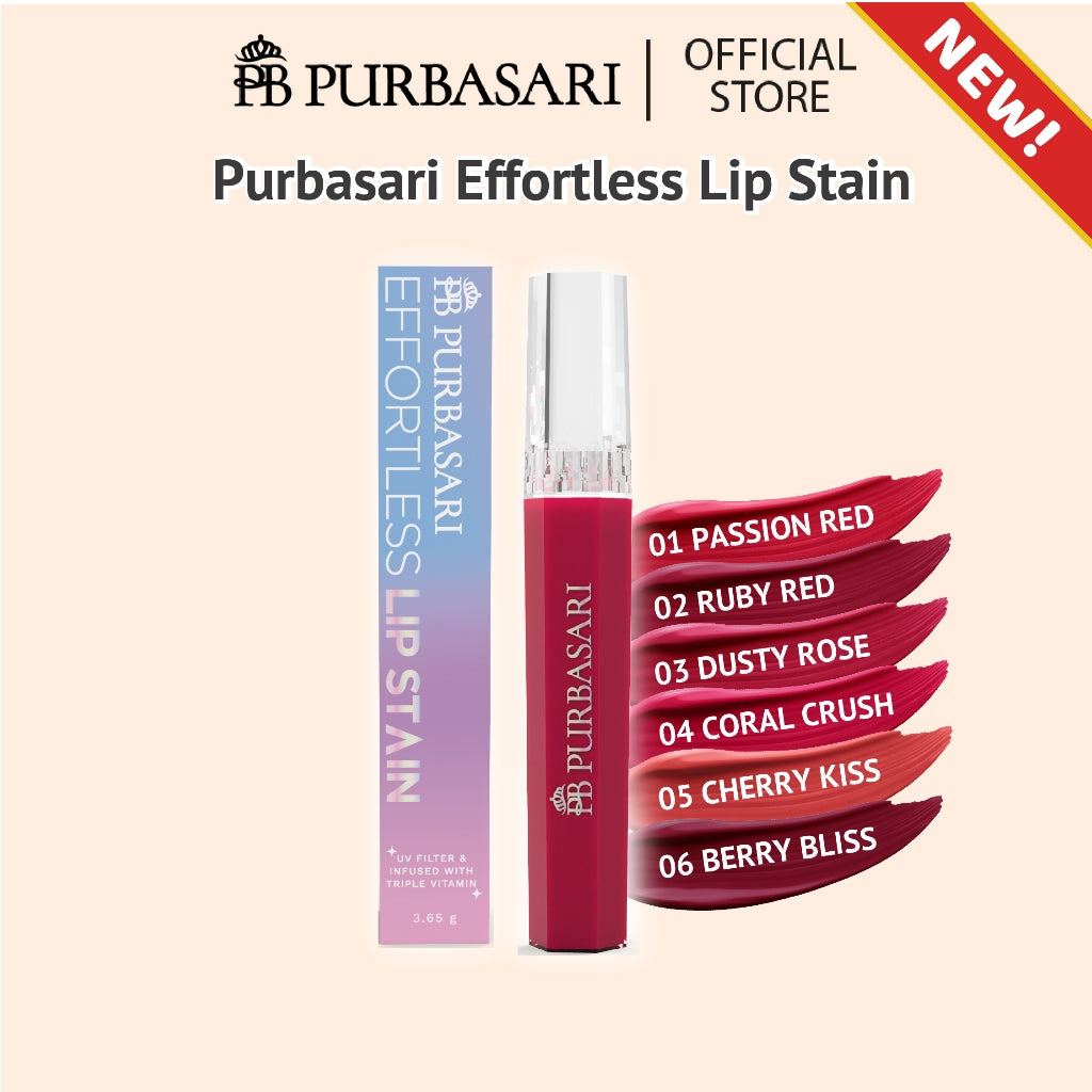Tasty Beauty Package - Purbasari Velvet Lip Cream + Purbasari Effortless Lipstain