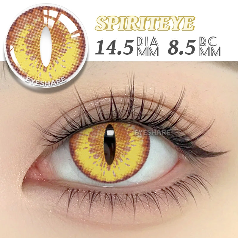 Eyeshare Softlens 14.5MM 1Pasang Lensa Kontak Putih Buta Putih Cosplay Mata Halloween Softlen