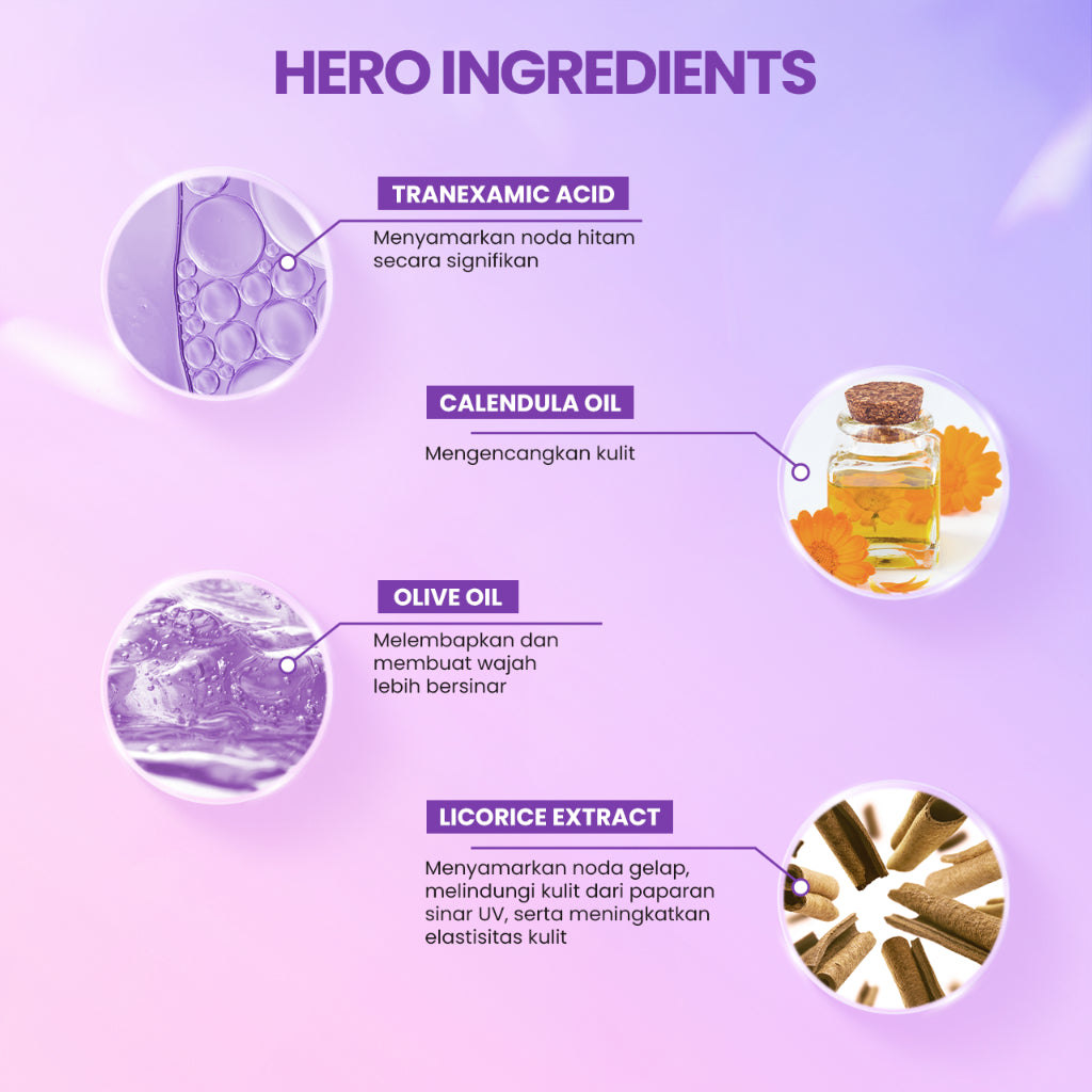 Scarlett Whitening Bye Dull Skin Serum Mencerahkan kulit