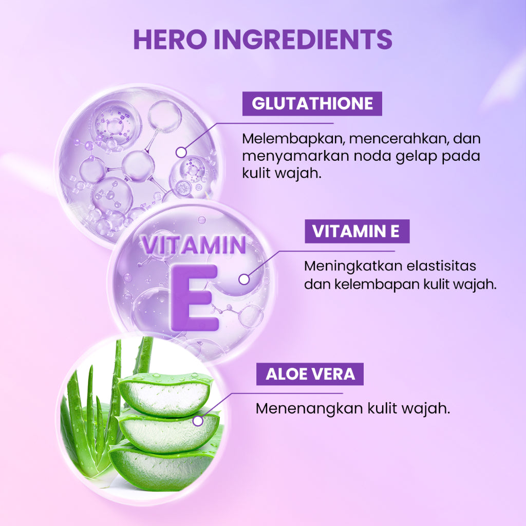 SCARLETT BUNDLE Brightening Facial Wash + Brightly Serum Sabun Cuci Muka Membantu Mencerahkan & Serum Membersihkan dan Mencerahkan Wajah dengan Niacinamide dan Kojic Acid