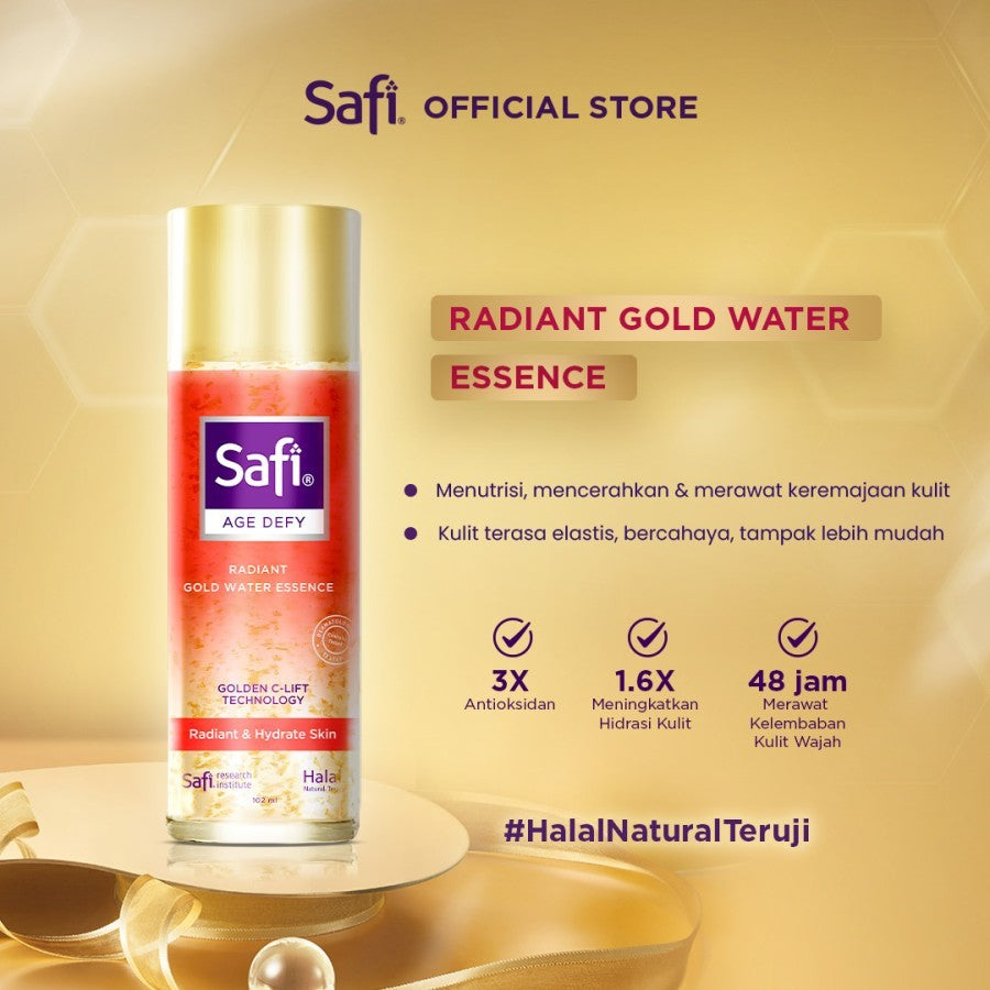 Safi Age Defy Radiant Gold Water Essence 102 ml - Perawatan Wajah