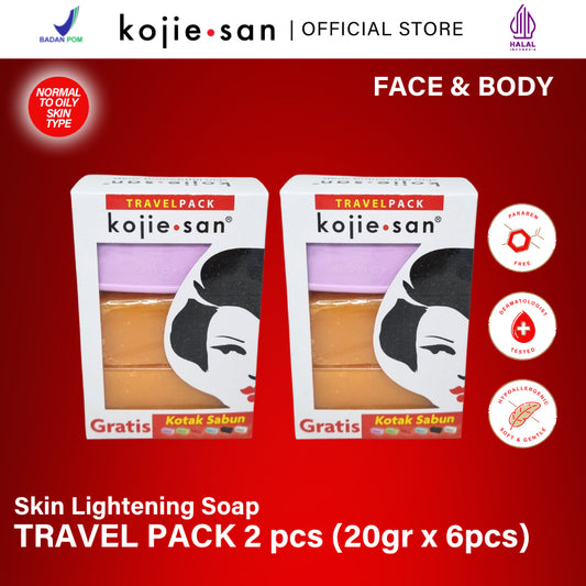 Paket Duo Kojie San Kojic Acid Soap Travel (ED APRIL 2026)