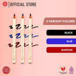 Viva Queen Eye Liner Pencil - 1.3gr (WATERPROOF, INTENSE PIGMENTED, SOFT, MATTE & EASY APPLY) - tersedia 3 varian warna