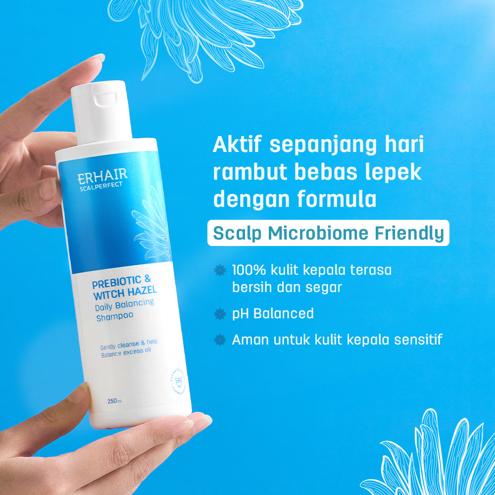 ERHAIR Scalperfect Daily Balancing Shampoo 250mL -  Shampo Anti Lepek, Gatal dan Bermiyak