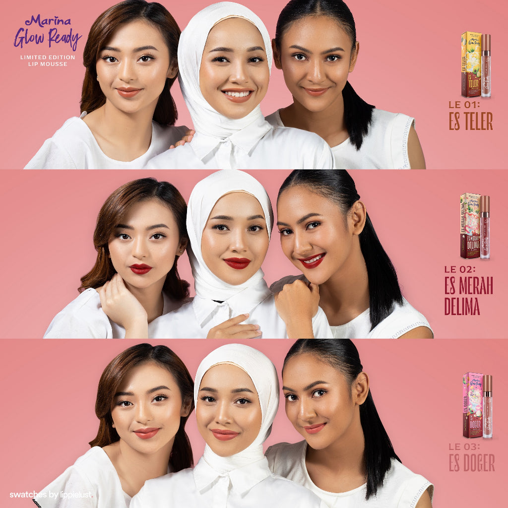 Marina Glow Ready Lip Mousse Limited Edition 5ml - Exp Date : 02.2026