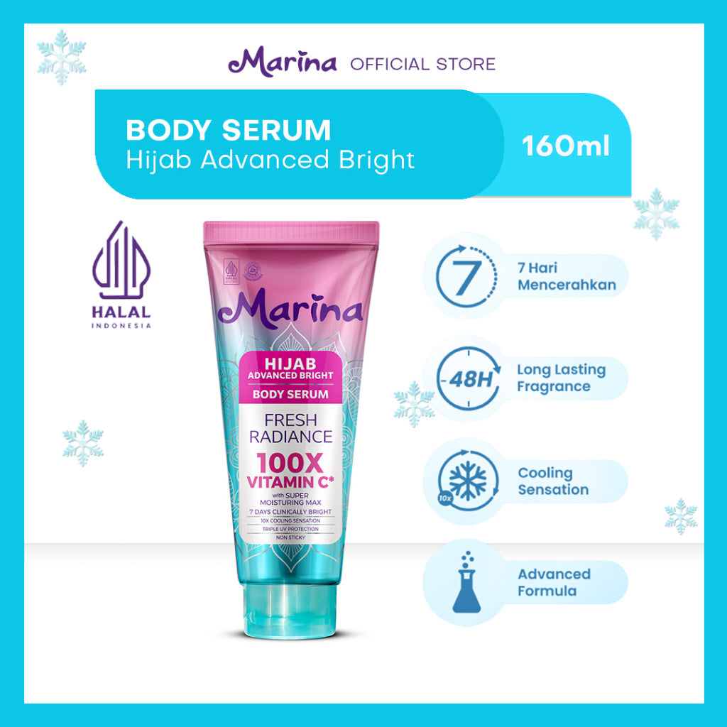 Marina Hijab Bright Body Serum 160ml [1pcs] - Exp : 07.2026