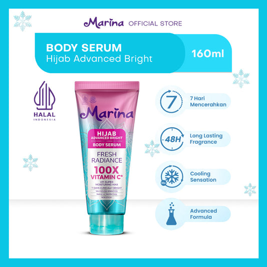Marina Hijab Bright Body Serum 160ml [1pcs] - Exp : 07.2026