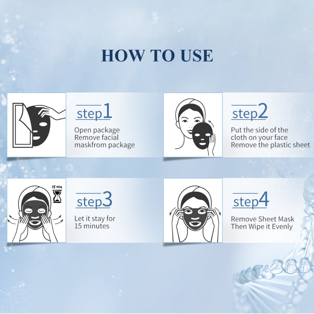 PREMIERE BEAUTE [Mask 6pcs]Whitening Essense Face Mask 25ml masker wajah Niacinamide centella Brightening Moisturizing Skin Care Anti aging Masker Wajah Brightening Glowing Exfoliating Pengangkat Komedo Penghilang Jerawat