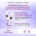 SCARLETT Acne Facial Wash Sabun Cuci Muka untuk Merawat dan Mencegah Pertumbuhan Jerawat dengan Salicylic Acid & Niacinamide